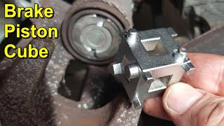 Brake Piston Cube  Rear Caliper Piston Rewind Tool [upl. by Winsor459]