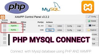 How to Connect PHP to MySQL Database using XAMPP  Create a new database [upl. by Zachar]