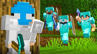 Can I Survive 3 HUNTERS in Minecraft [upl. by Ahgiela765]