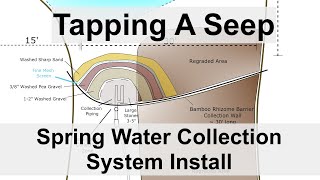 Tapping A Seep  Spring Water Collection System Install [upl. by Terces]