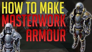 How to make Masterwork Armour  Trim it  The best armour in Runescape 3 [upl. by Revlys]