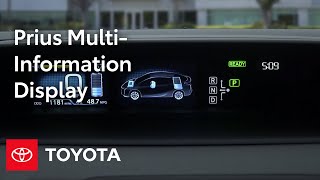 Toyota Prius HowTo Prius MultiInformation Display MID  Toyota [upl. by Akfir991]