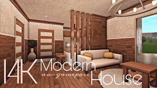 BLOXBURG 14K MODERN HOUSE  NOGAMEPASS [upl. by Grimaldi]