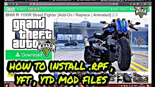 HOW TO INSTALL RPF YTD YFT FILES IN GTA 5 GAME [upl. by Harlamert]