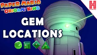 All 4 Ancient Slabs Towers Gem Locations  Paper Mario  The Origami King [upl. by Alene]