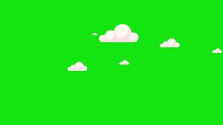 Cartoon Clouds Green Screen Effects [upl. by Annabela395]