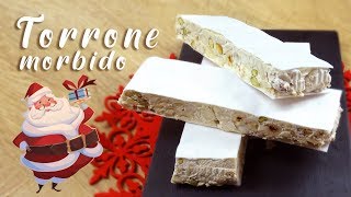 TORRONE MORBIDO RICETTA FACILISSIMA  con mandorle pistacchi e nocciole 🎄😋 [upl. by Smeaj]