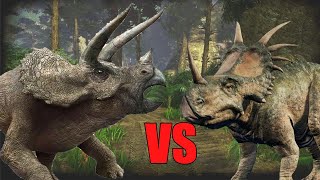 Triceratops vs Styracosaurus  SPORE [upl. by Rehsu]