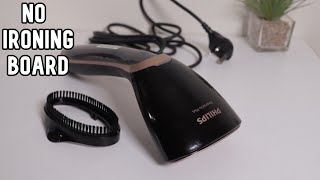 Philips Steam and Go Plus Handheld Clothes Steamer Review amp Demonstration [upl. by Bobbie211]