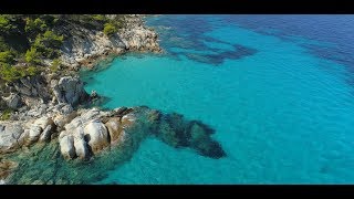 GREECE from above  Halkidiki Macedonia  4K  2018 [upl. by Aryn]