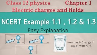 Example 11 12 amp 13  NCERT Physics chapter 1  Class 12th  Electric charges and fields [upl. by Eilac552]