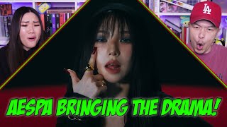 aespa 에스파 Drama MV  REACTION [upl. by Enylorac800]