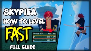 HOW TO LEVEL FAST SKYPIEA FULL GUIDE  Grand Piece Online  ROBLOX [upl. by Aislehc]