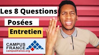 Les questions les plus posees en entretien  Comme réussir lentretien Campus France [upl. by Langdon562]