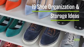 19 Shoe Storage amp Organization Ideas [upl. by Eellehs]