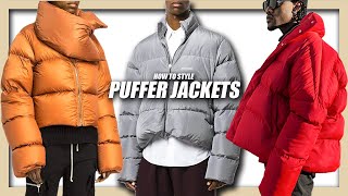 HOW TO STYLE PUFFER JACKETS  EVERYTHING you NEED to know Mens Fashion amp Streetwear [upl. by Rozanne]