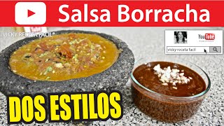 SALSA BORRACHA  Vicky Receta Facil [upl. by Breanne]