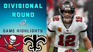 Buccaneers vs Saints Divisional Round Highlights  NFL 2020 Playoffs [upl. by Miki]