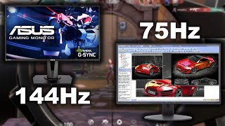 75Hz vs 144Hz Gaming Monitor Worth the Extra Frames [upl. by Shaff450]