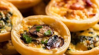 Mini Quiche  4 ways [upl. by Farlie]