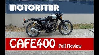 Motorstar Cafe400 Full Review Expressway Legal [upl. by Anattar]