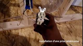 COMMENT INSTALLER UNE PRISE ELECTRIQUE HOW TO INSTALL AN ELECTRICAL OUTLET [upl. by Odragde]