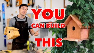 EASIEST DIY Birdhouse with Minimal Tools Every Step Explained [upl. by Ellerrad839]