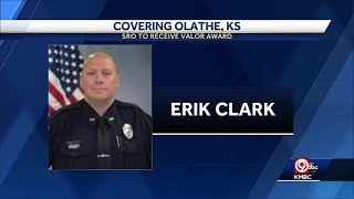 Olathe East SRO awarded for valor [upl. by Hubing180]