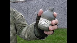 Airsoft Grenade Demonstration Neutralizer Hand Grenade [upl. by Gnod]