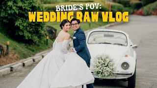 RAW WEDDING VLOG  Jen Barangan [upl. by Yrrak]