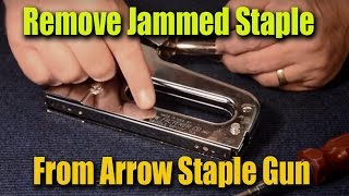 How to Remove Jammed Staples From Arrow Staple Gun  CRF GuruBrew [upl. by Batty]