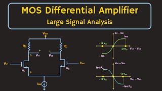 MOSFET  Differential Amplifier Large Signal Analysis [upl. by Sybille]