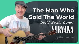 The Man Who Sold The World  Nirvana Guitar Lesson  Bowie Cover [upl. by Nnylamme]