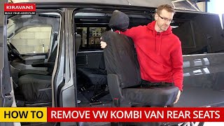 How to Remove VW Kombi Van Rear Seats [upl. by Pam280]