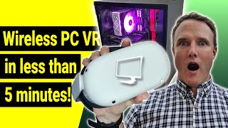 HOW TO SET UP VIRTUAL DESKTOP  Meta Quest 2 Wireless PC VR Setup Guide [upl. by Marna]