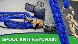 Knitting with Paracord—Type I Lanyard Tutorial [upl. by Fletcher]