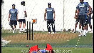 Sachin Tendulkar and Arjun practice cricket [upl. by Burrton]