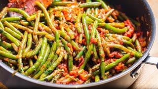 Old School Italian String Beans in Tomato Sauce [upl. by Lanford]