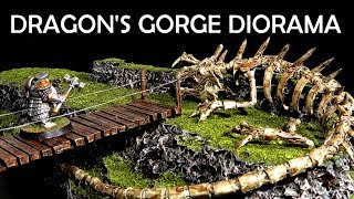 Dragons Gorge  How to Build a Simple Diorama for DampD or Warhammer Interactive Terrain [upl. by Niriam511]