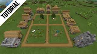 Minecraft How to Build a Plains Village 1 Step By Step [upl. by Pages617]