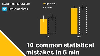 Ten Statistical Mistakes in 5 Min [upl. by Balkin]