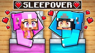 Omz amp Lily SLEEPOVER in Minecraft [upl. by Adorne]