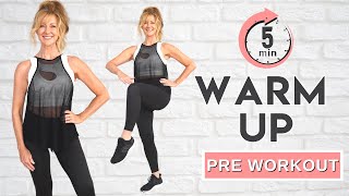 5 Minute Warm Up for At Home Workouts  No Jumping [upl. by Gerta]