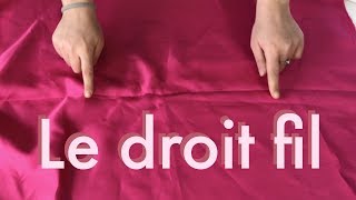 Comment reconnaître le sens du droit fil sur nimporte quel tissu  Info couture📍 [upl. by Eberto]