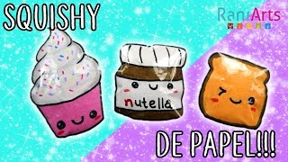 Haz SQUISHIES de PAPEL Super fáciles [upl. by Elletse]