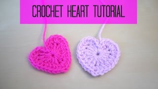 CROCHET heart tutorial  Bella Coco [upl. by Aires859]