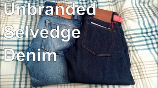 Unbranded Denim UB101 Skinny Selvedge Raw Indigo Review and Comparison [upl. by Anse]