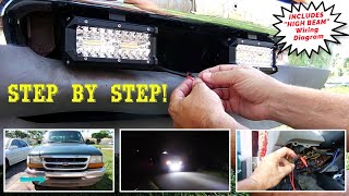 How To Wire Up amp Install LED Light Bars [upl. by Einahpets]