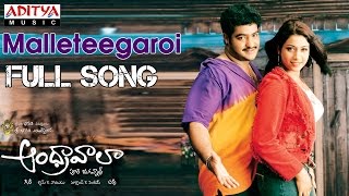 Andhrawala Telugu Movie Malleteegaroi Full Song  JrNTR Rakshita [upl. by Nina]