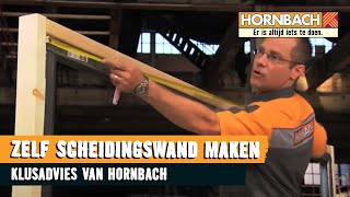 Scheidingswand maken met HORNBACH [upl. by Layney]